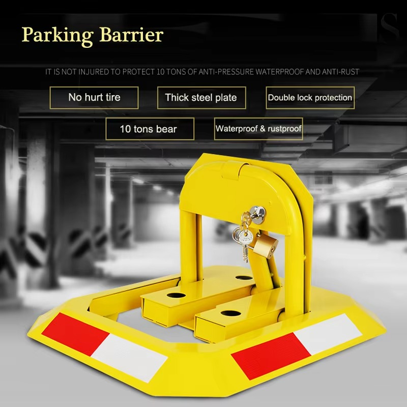 Octagon Steel Car Parking Blocker Car Parking Barrier Manual Parking Lock Bollard Post Ground Lock Thickened Anti-collision