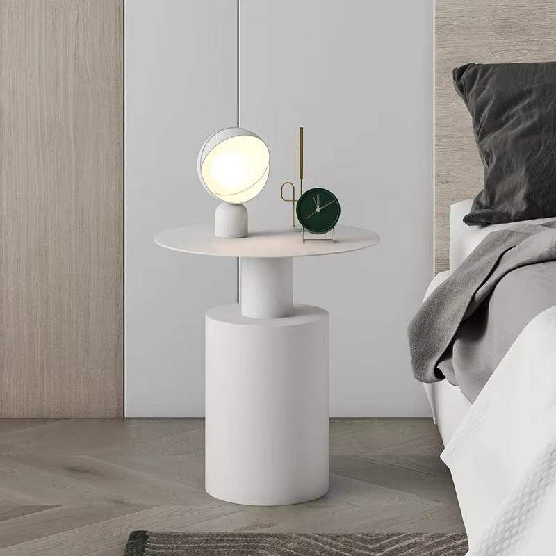 Aesthetic Minimalist Nightstand Modern Nordic Space Saving White Bedside Table Luxury Cute Mesitas De Noche Bedroom Furniture