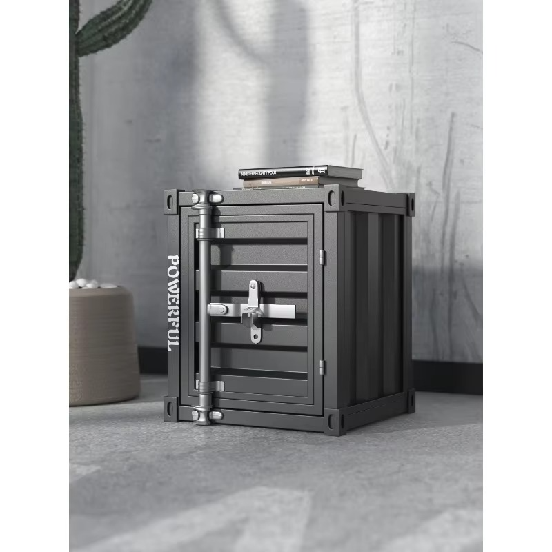 Industrial Metal Nightstand Distressed Finish Factory Direct Storage Furniture for Bedroom Living Room Inspired Home Bar Dining