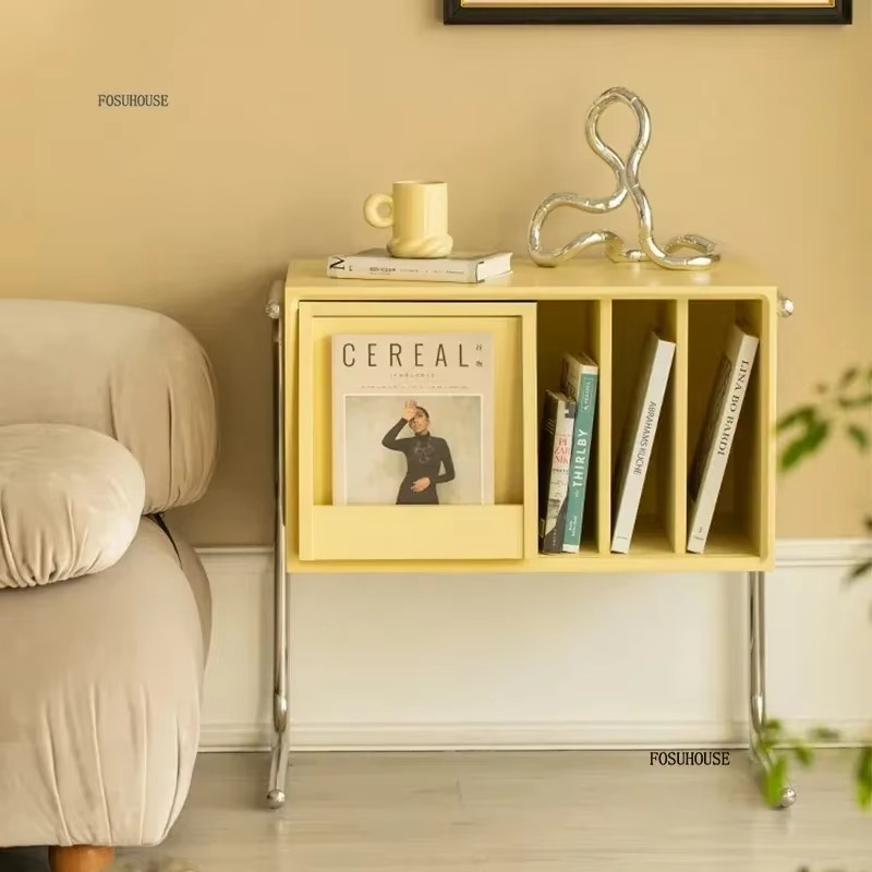 Creative Solid Wood Nightstands Living Room Sofa Side Small Bookcase Bedroom Night Table Storage Cabinet Home Furniture H