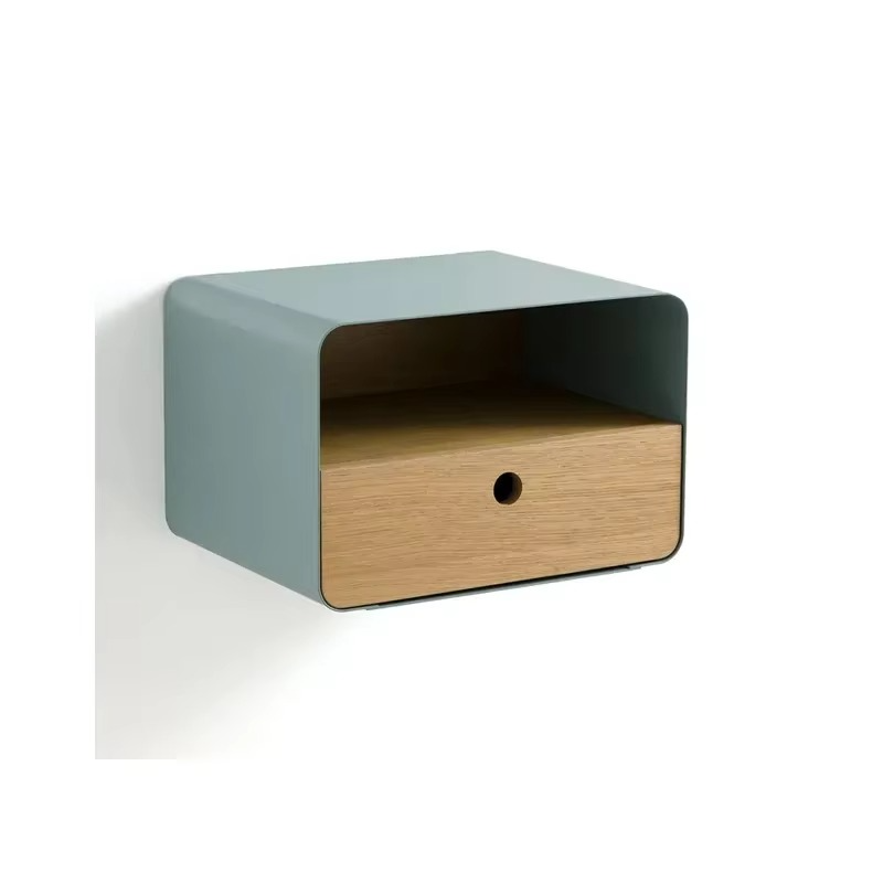 Nordic Bedroom Storage Auxiliary Table Cabinet Floating Bedside Stand Nightstand Dresser Closets White Nachttisch Homr Furniture