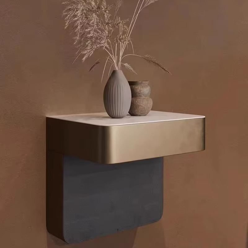 Italian Floating Nightstand Modern Scandinavian Bedside Table Minimalist Wall Mounted Storage Shelf Luxury Bedroom Furniture
