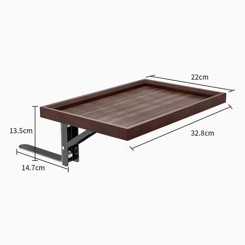 Solid Wood Folding Bedside Table Creative Modern Nordic Small Bedroom Storage Rack Aesthetic Stable Nightstands Home Decoration