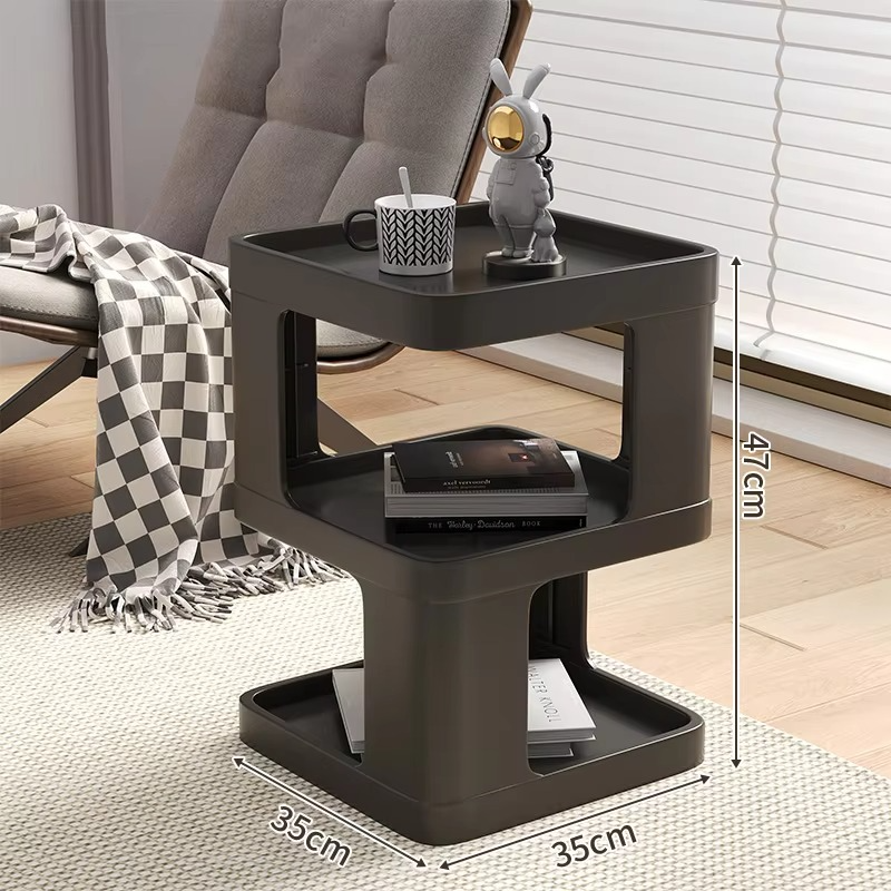 White Simple Night Table Hidden Storage Drawers Nordic Trendy Nightstand Minimalist Aesthetic Mesitas De Noche Bedroom Furniture