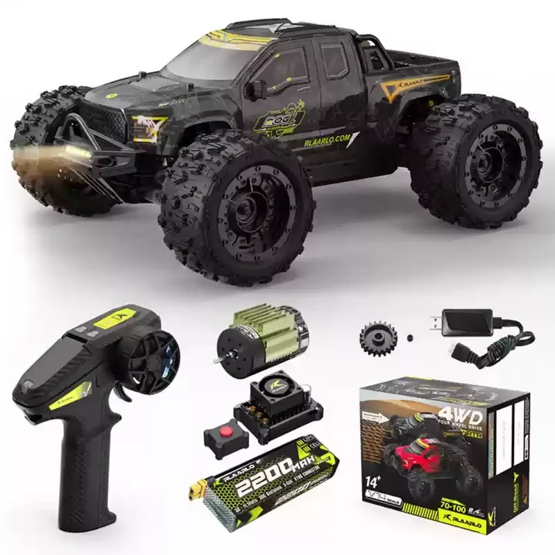 Gladiator 1/14 Scale Electric Brushless Rc Monster Truck 4wd Off-Roader Remote Control Car Super Cool Gift For Boys
