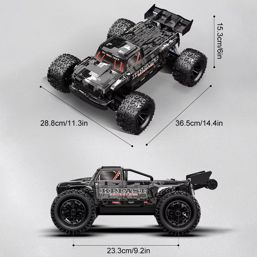 1/12 KF16 4WD Brushless Off-road Remote Control Car 1:12 Proportional Truck 60km/H High-speed Climbing Car Model Adult Kid Toys