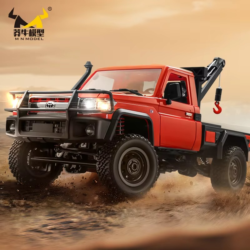 MN82T 1:12 Full Scale 2.4GHz Remote Control Pickup Trail Truck 4WD Climbing Car with 1200mAh Battery RC Truck Car for Adult Gift