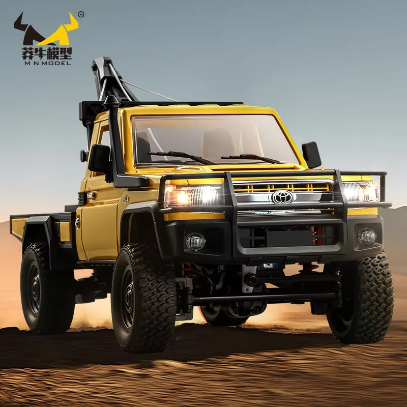MN82T 1:12 Full Scale 2.4GHz Remote Control Pickup Trail Truck 4WD Climbing Car with 1200mAh Battery RC Truck Car for Adult Gift