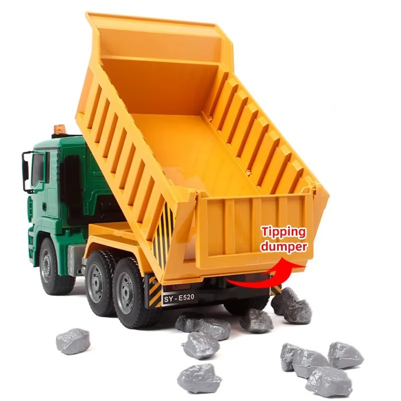 Double E RC Dump Truck E520 1/20 Cars Trucks 2.4G Radio Controlled Car Engineering Vehicle Toys for Kids Boys Children Adults