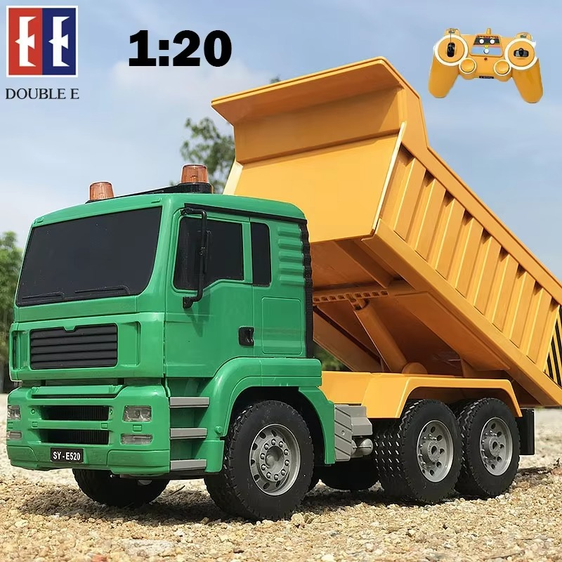 Double E RC Dump Truck E520 1/20 Cars Trucks 2.4G Radio Controlled Car Engineering Vehicle Toys for Kids Boys Children Adults