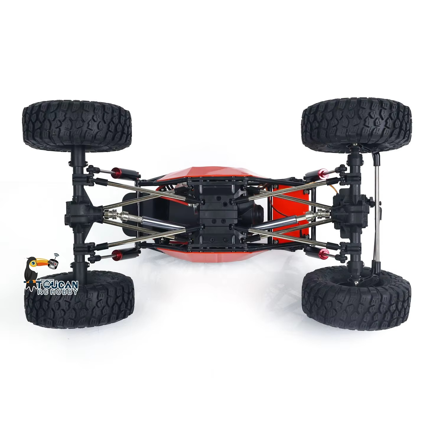 Toys 1/10 Scale RC Climbing Car 4*4 Remote Control Rock Crawler Off-road Vehicles Electric Truck with Battery USB Charging Cable