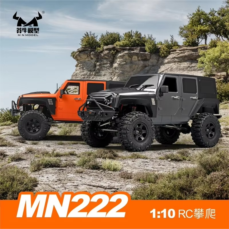 MNRC MN222 1/10 4WD RC Climbing Car RTR Full Scale Remote Controlled Car Crawler Truck Off Road Car Toys Vehicle Gift For Boys
