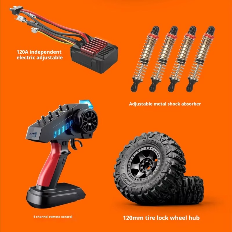 MNRC MN222 1/10 4WD RC Climbing Car RTR Full Scale Remote Controlled Car Crawler Truck Off Road Car Toys Vehicle Gift For Boys
