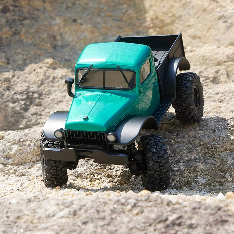 FMS FCX24 Mini RC Crawler Truck 1/24 Scale Brushless Motor 2-Speed Off-Road Remote Control Car Toy for Kids with Portal Axle