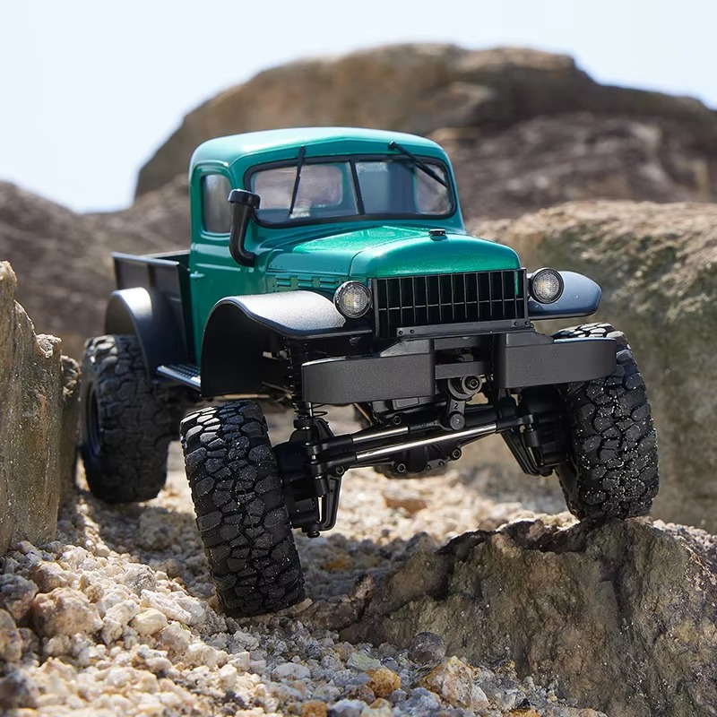 FMS FCX24 Mini RC Crawler Truck 1/24 Scale Brushless Motor 2-Speed Off-Road Remote Control Car Toy for Kids with Portal Axle