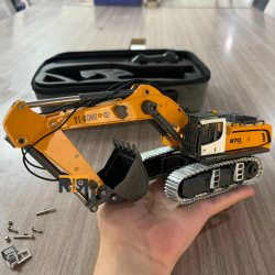 Mini Excavator 1/50 970 RTR RC Excavator Electric Simulation Mechanical Engineering Vehicle with Light and Sound System Boy Toy