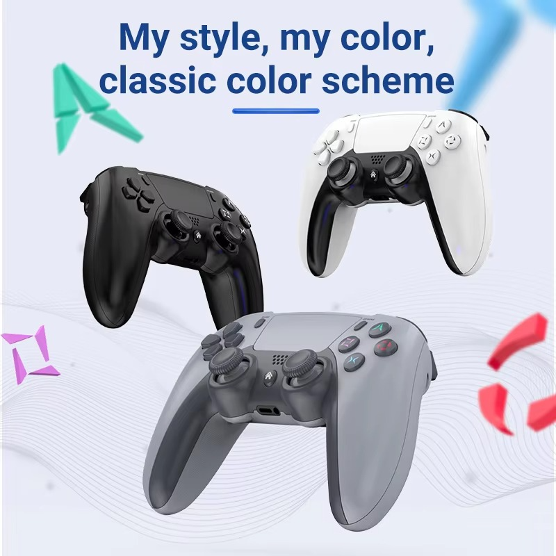 Game Controller for PS4 Bluetooth-Compatible Wireless Controller Gamepad for PC/Steam/IOS/Android Dual Vibration Joystick 6-axis
