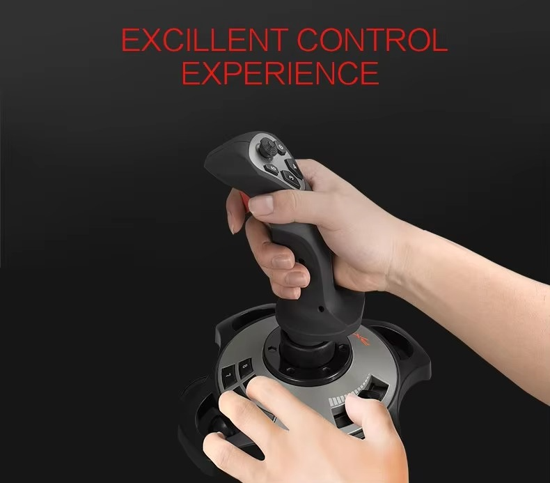 PXN-2113Pro Computer Simulation Flight Joystick PC Gamepad Aircraft Joystick Built-in Vibration Motor
