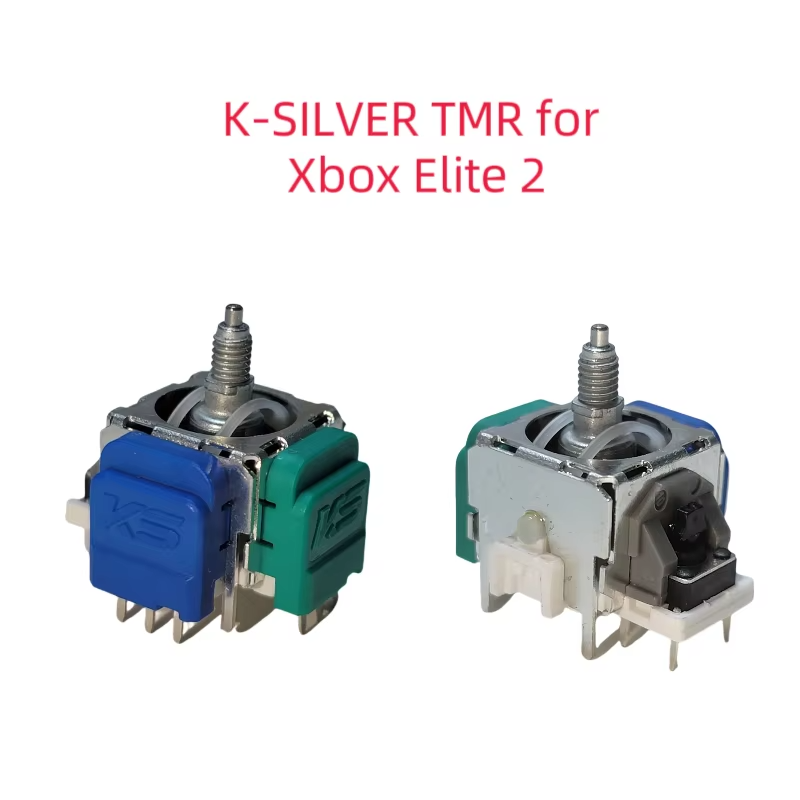 2PCS K SILVER TMR Electromagnetic Joystick Hall for Xbox Elite 2 Hall Joystick Controller TMR SticksTunnel Magnetic Resistance