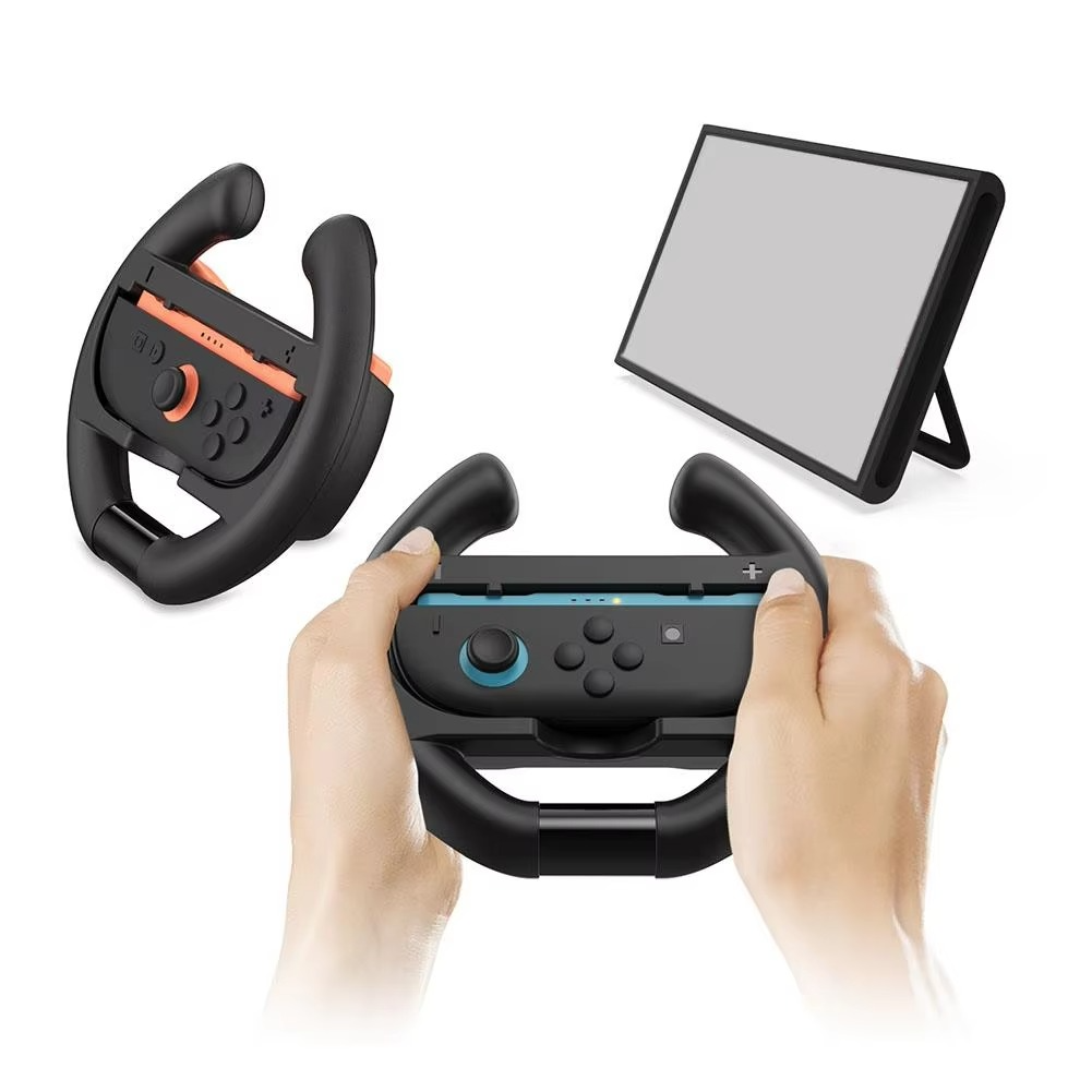 For Switch2 Steering Wheel Game Controls Accessories for JOY-CON Joystick Handle Racing Steering Wheel Shell