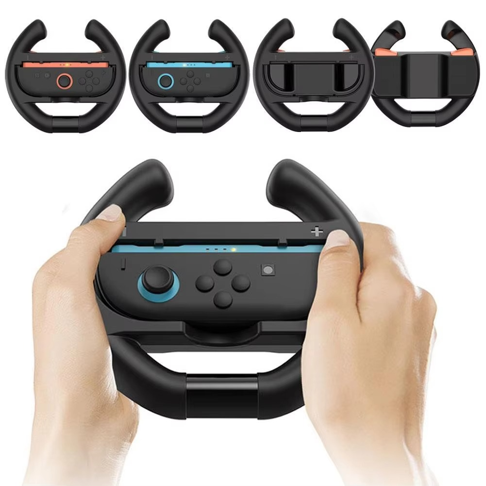 For Switch2 Steering Wheel Game Controls Accessories for JOY-CON Joystick Handle Racing Steering Wheel Shell
