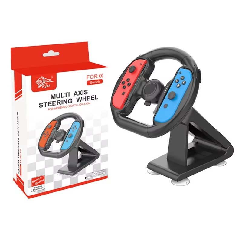 real rxperience switch joy-con steering wheel for switch steering wheel controller handle
