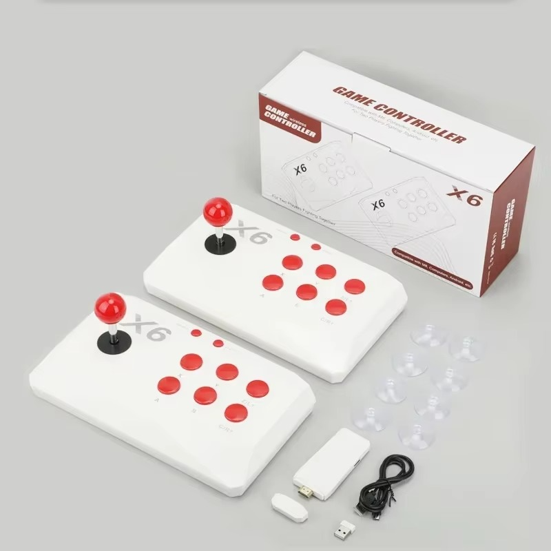 X6 Retro Video Game Console 2.4G Wireless Double Rocker Console Stick Built-in 15000 Classical Games for Play Kids Gift