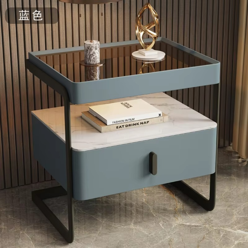 Nordic Unique Bedside Table Bedroom Mobile Cabinets Wood Nightstand Filing Cabinets Corner Cheap Mesa De Noche Hotel Furniture