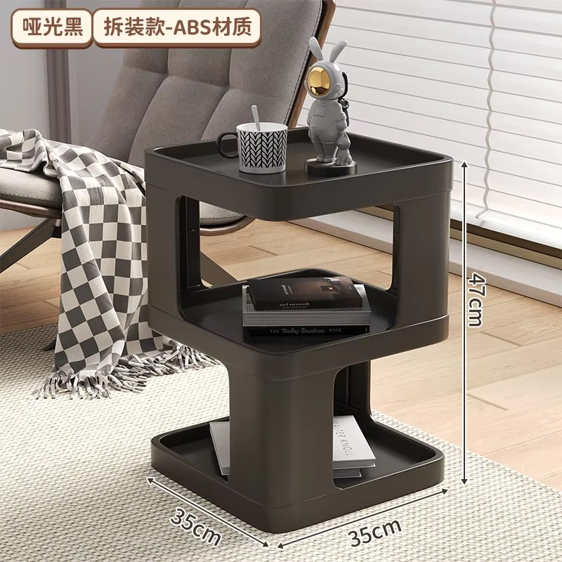 White Simple Night Table Hidden Storage Drawers Nordic Trendy Nightstand Minimalist Aesthetic Mesitas De Noche Bedroom Furniture