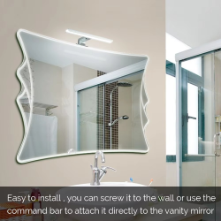 LED Mirror Light Bathroom Cabinet Lights 6000K Make-up Mirror Light Vanity Lighting Wall Lamps IP44