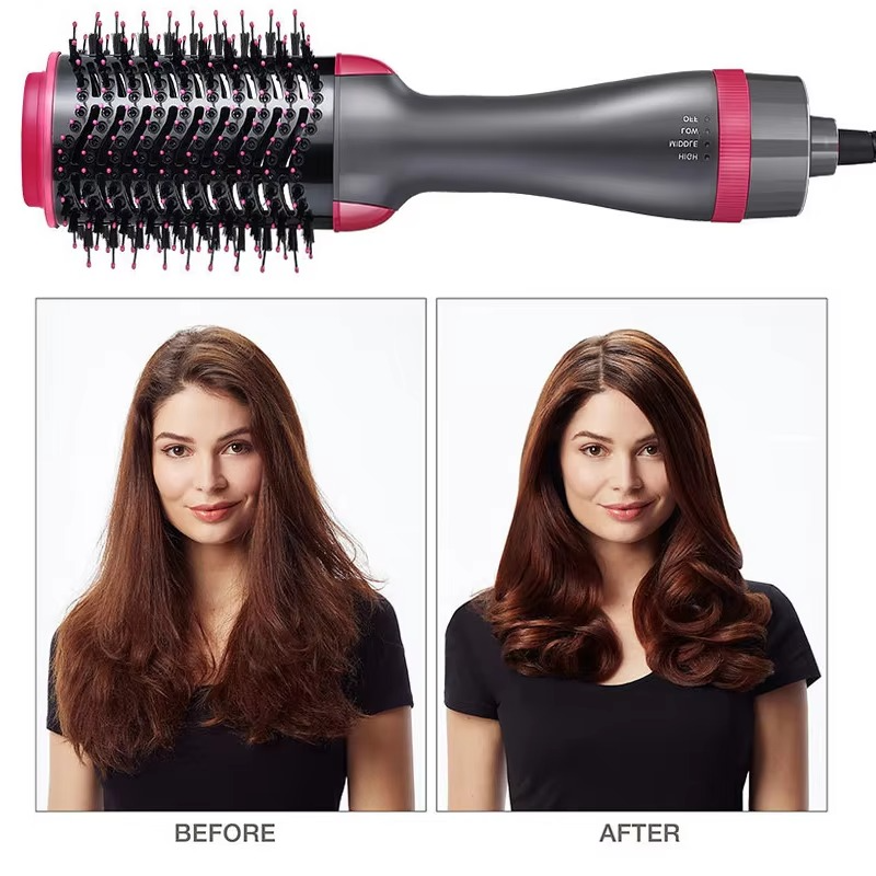 Dual Voltage 100-240V Hair Dryer Brush Straightener Curler Comb Electric Blow Roller Styler Upgraded Version