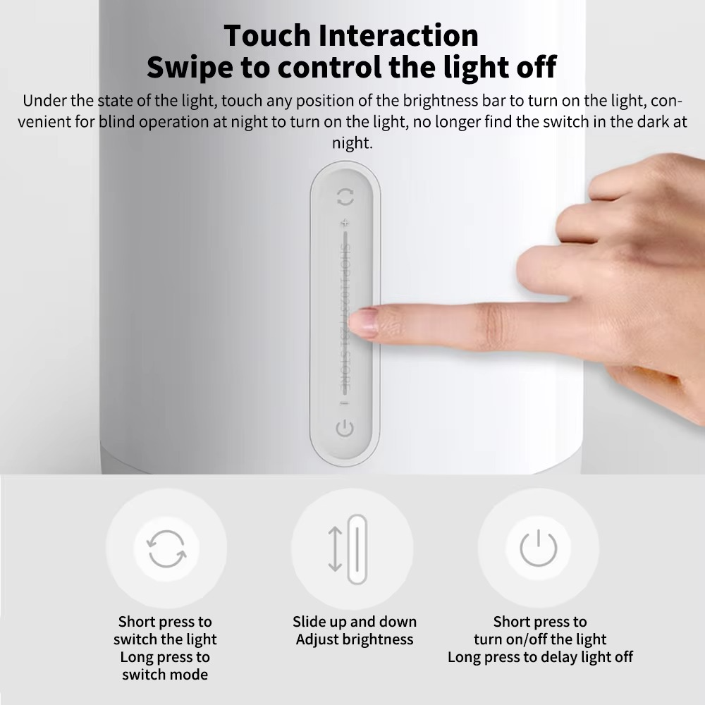 Xiaomi Mijia Bedside Lamp 2 Smart Table LED Night Light Colorful 400 Lumens Bluetooth WiFi Touch Control for Apple HomeKit Siri