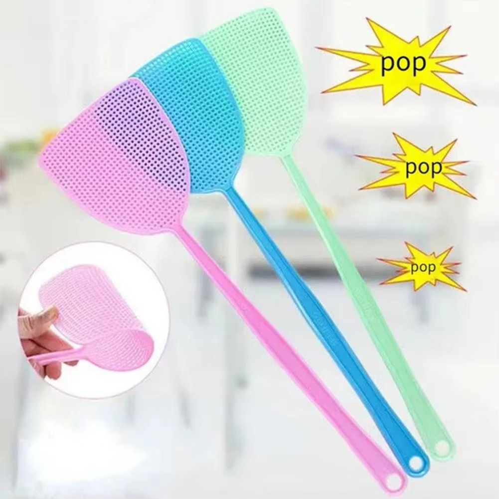 3pcs Fly Swatter Thickened Plastic Fly Swatter Mosquito Pest Control Insect Killer Home Kitchen Accessories