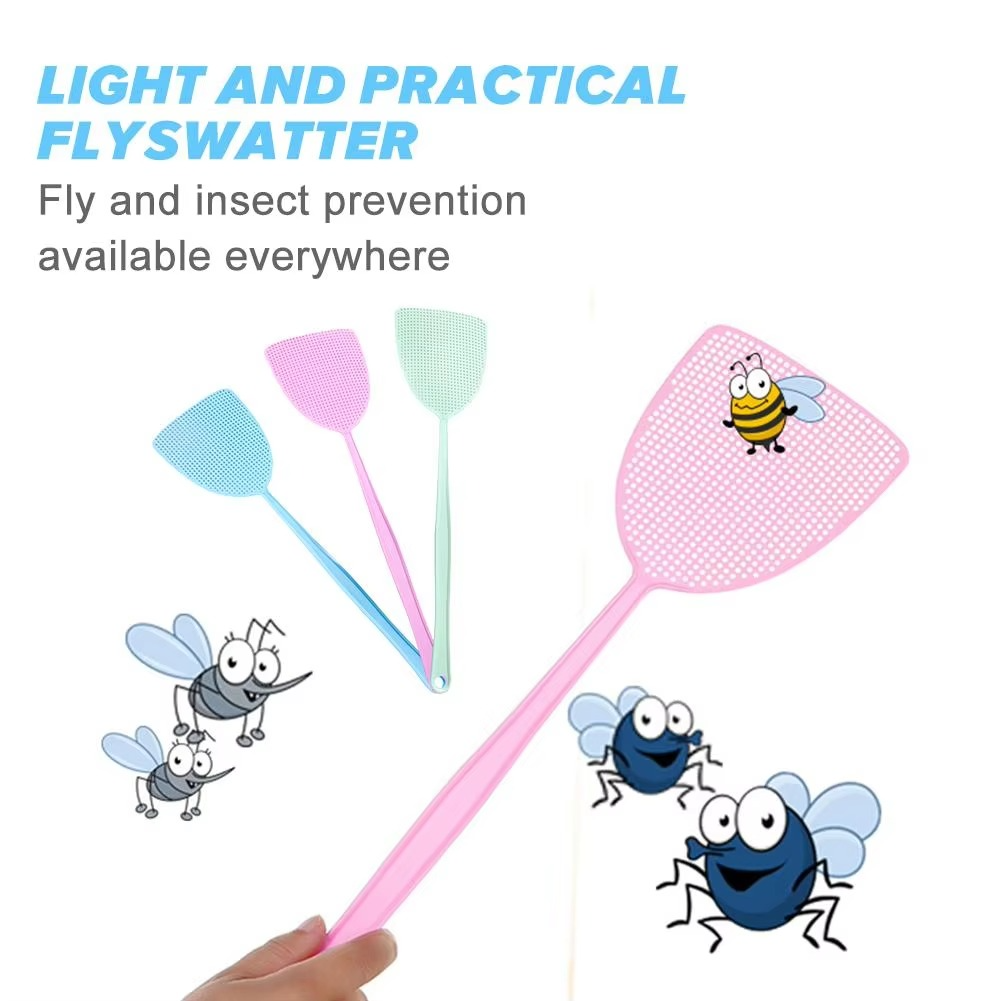 3pcs Fly Swatter Thickened Plastic Fly Swatter Mosquito Pest Control Insect Killer Home Kitchen Accessories