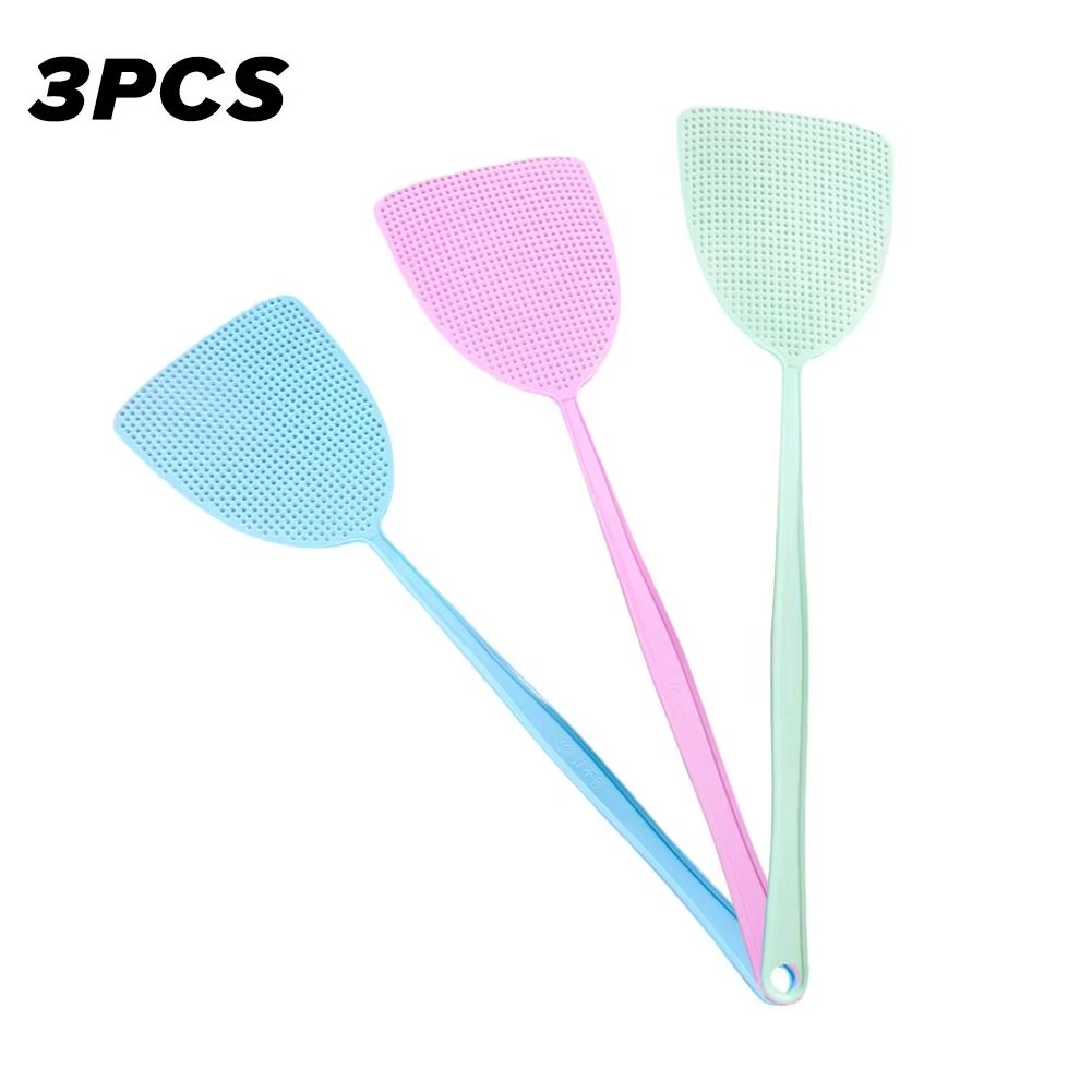 3pcs Fly Swatter Thickened Plastic Fly Swatter Mosquito Pest Control Insect Killer Home Kitchen Accessories