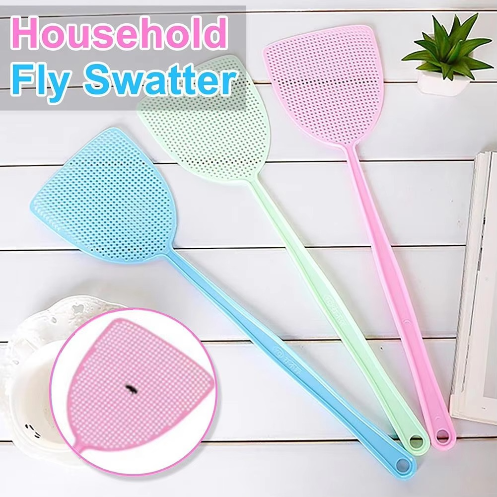 3pcs Fly Swatter Thickened Plastic Fly Swatter Mosquito Pest Control Insect Killer Home Kitchen Accessories