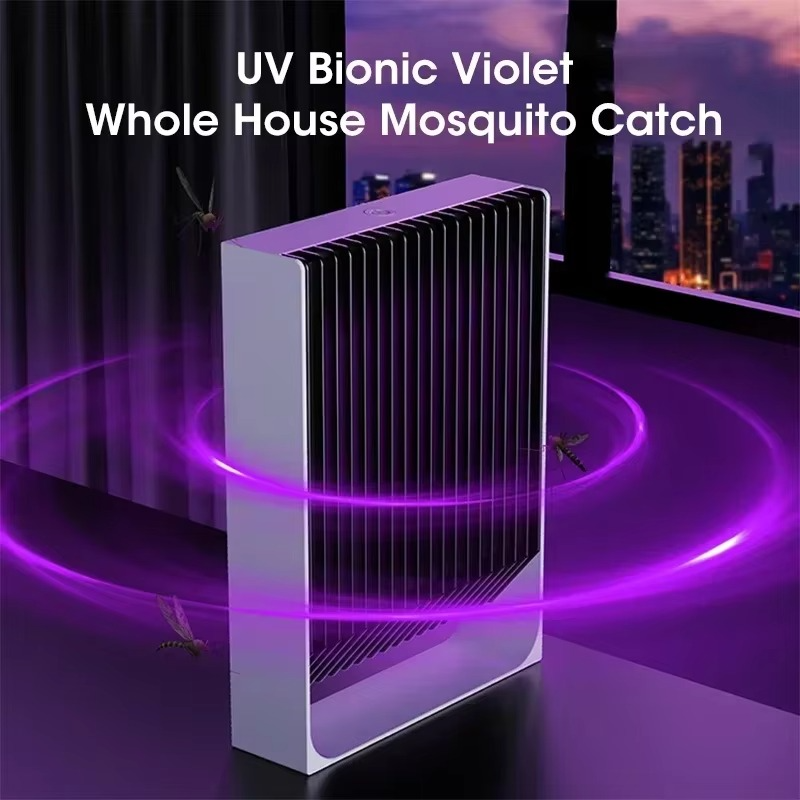 Smart Light-sensitive Mosquito Lamp UV Wall-mounted Mosquito Killer Electric Shock Physical Mosquito Killer Silent Fly Maker