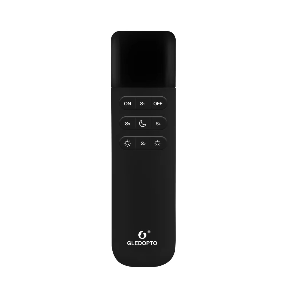 GLEDOPTO WLED Remote Control RGB IC LED ESP NOW APP WiFi Wireless Brightness Adjust 4 Scenes Preset Night Light 50M Distance