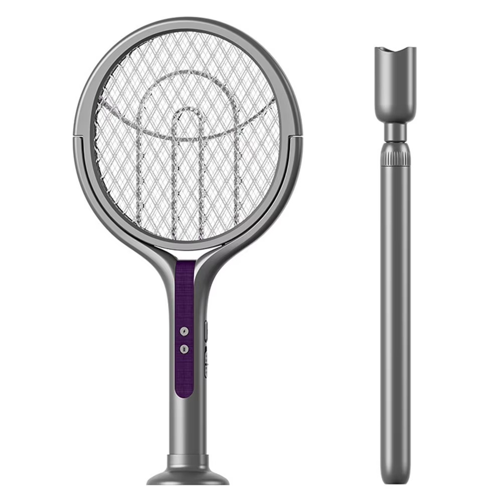 Rotating Head Bug Zapper Racket Rechargeable Mosquito Swatter Fly Killer and Mosquito Trap Lamp for Indoor and Outdoor