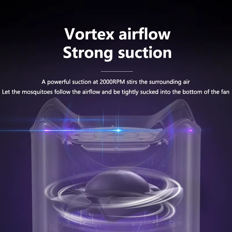 Xiaomi Electric Mosquito Killer Purple Light Trap Control Pes Fly Bug Killer Strong Suction Mute Vortex Airflow Mosquito Killing