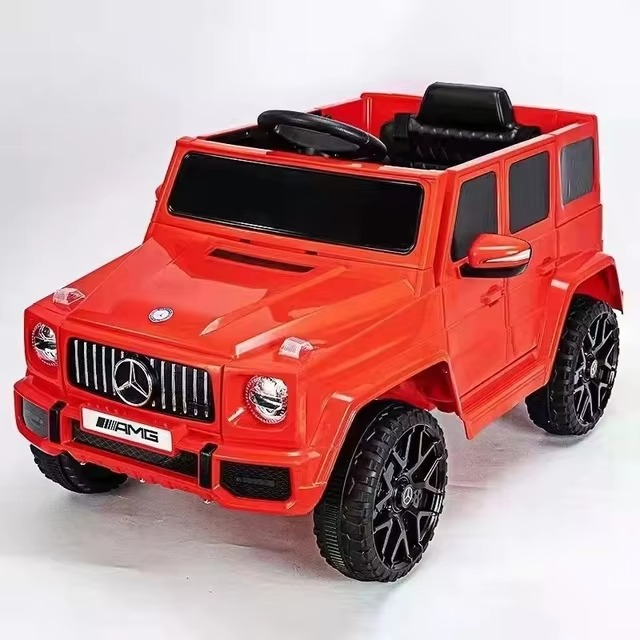 New Jeep Children's Electric Car Four wheel Kids Electric Ride on Car With Leather Seat Infant Electric Car For Boys Girls Gifts