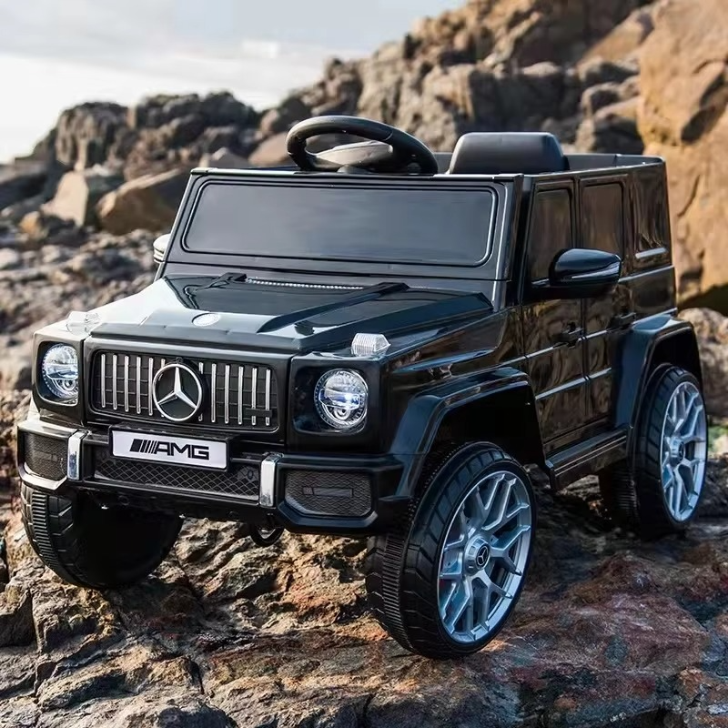 New Jeep Children's Electric Car Four wheel Kids Electric Ride on Car With Leather Seat Infant Electric Car For Boys Girls Gifts