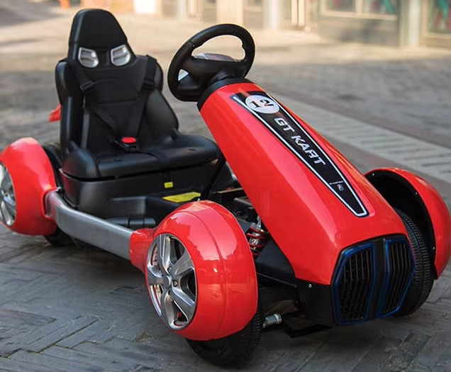 Children's Electric Car Dual Drive Four-wheel Cool Motorcycle Kart Remote Control Electric Ride on Car for Kids Christmas Gift