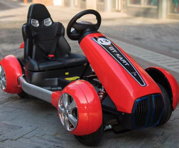 Children's Electric Car Dual Drive Four-wheel Cool Motorcycle Kart Remote Control Electric Ride on Car for Kids Christmas Gift