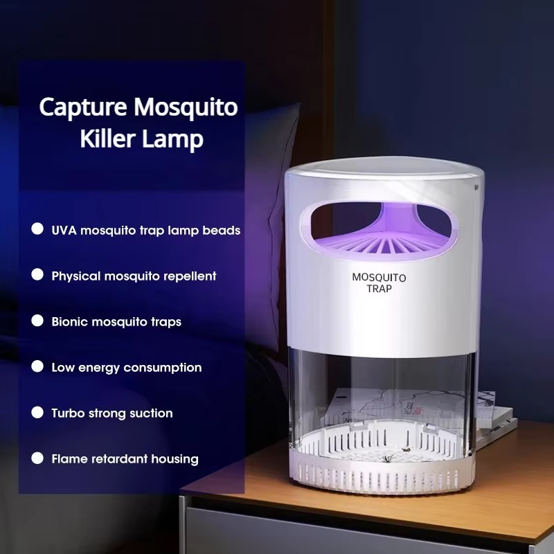 2024 Electric Mosquito Killer USB Rechargeable UV Light, Mute Insect Trap for Indoor Outdoor,Fly Catcher Mosquito Repellent Lamp