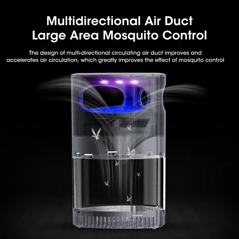 2024 Electric Mosquito Killer USB Rechargeable UV Light, Mute Insect Trap for Indoor Outdoor,Fly Catcher Mosquito Repellent Lamp