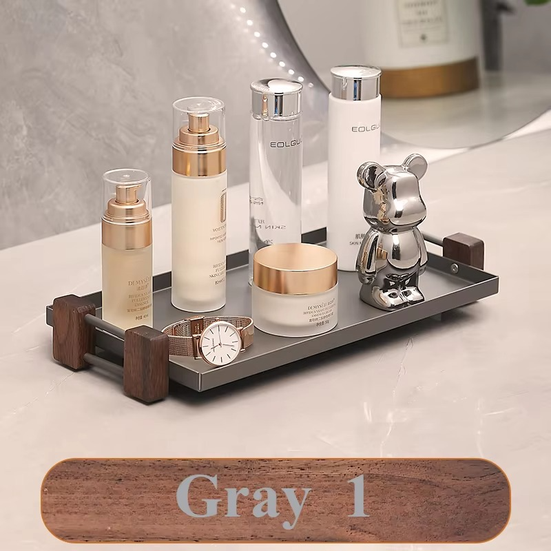 Bathroom Counter Organizer With Coffee Station Cosmetic Holder and Storage Shelf for Vanity and Countertop Kitchen Accessories