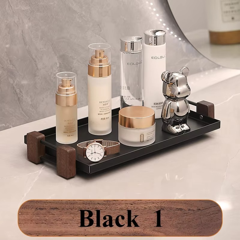 Bathroom Counter Organizer With Coffee Station Cosmetic Holder and Storage Shelf for Vanity and Countertop Kitchen Accessories