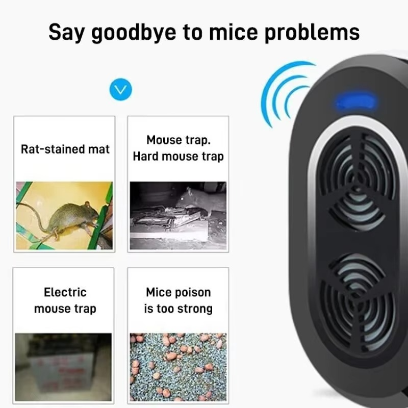 Ultrasonic Mouse Repeller Home Pest Control Electronic Mouse Repellent