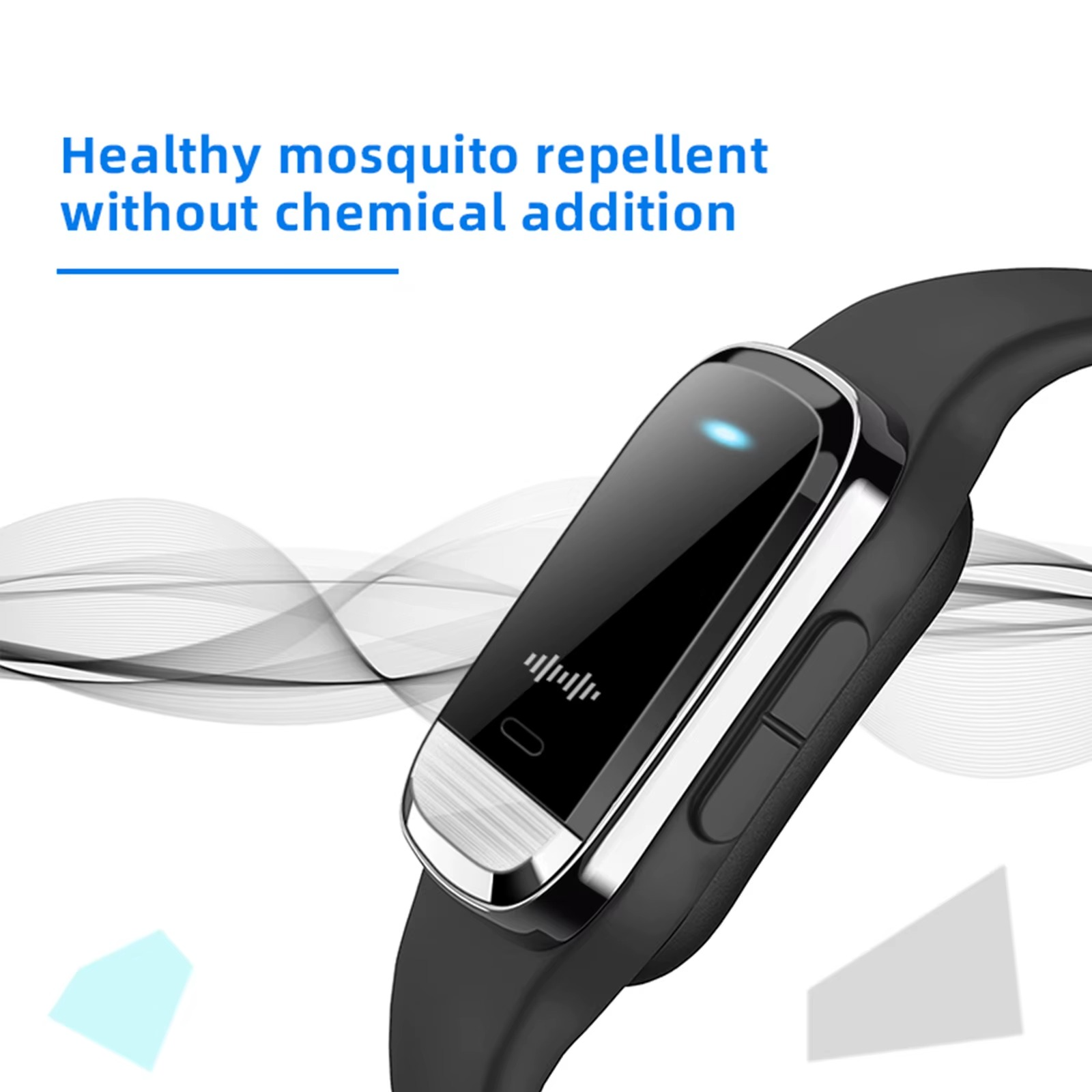 Temperature Measurement Bracelets Ultrasonic Mosquito Repellent Bands Non-Toxic Deet Free Bug Insect Repellent Clock